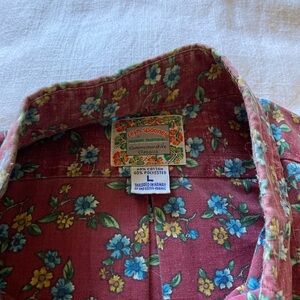 Reyn Spooner Men's Floral Burgundy Shirt